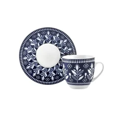 Karaca Peyker Kaffeetassen-Set für 6 Personen, 85 ml