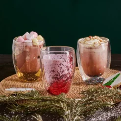 Karaca Pia Golden Glitter Wasserglas 350 ml