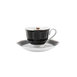 Karaca Piraye Kaffeetassen-Set für 6 Personen, 80 ml
