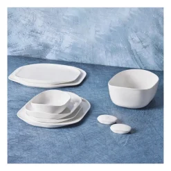 Karaca Plato für 12 Personen Geschirrset, 59 Teilig, New Generation Bone