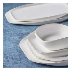 Karaca Plato für 12 Personen Geschirrset, 59 Teilig, New Generation Bone