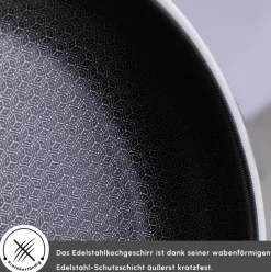 Karaca 5Ply PowerSteel 316+ Kochtopf Set, 7 Teilig