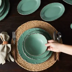 Karaca Poenza Geschirrset, 39-teilig, 8 Personen, Porzellan