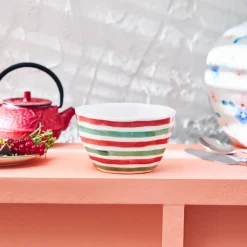 Karaca Primavera Streifen Schale