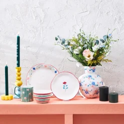 Karaca Primavera Streifen Schale