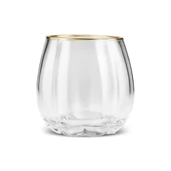 Karaca Priscilla Glas Set für 6 Personen, Gold, 380 ml