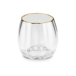 Karaca Priscilla Glas Set für 6 Personen, Gold, 380 ml