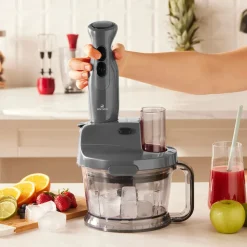 Karaca Pro-Multimax 6 in 1 Mehrzweck-Küchenmaschine, Spacegrau, 2000W