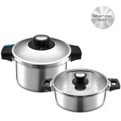 Karaca Quick and Safe Induktions Schnellkochtopf Set 4+6 Lt