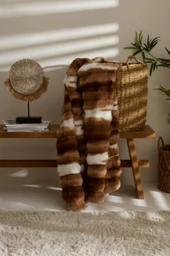 Karaca Rabbit Braun Sherpa Decke 130x150