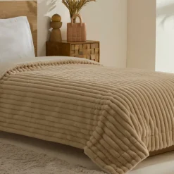 Karaca Rabbit Sher Einzelbettdecke Beige