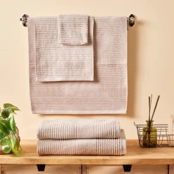 Karaca Rachel Supreme Duschtuch, Beige, 70x140 cm