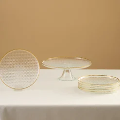 Karaca Rattan Gold 7-teiliges Kuchenset