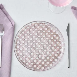 Karaca Rattan Grau-Glitzer 7-teiliges Kuchenset