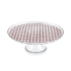 Karaca Rattan Grau-Glitzer 7-teiliges Kuchenset