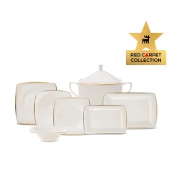 Karaca Red Carpet Collection Fine Pearl Agate 12 Personen Geschirrset, 62 Teilig