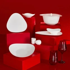 Karaca Red Carpet Collection Fine Pearl Extra Tristan 62-teiliges Geschirrset für 12 Personen