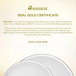 Karaca Red Carpet Collection Streamline Sunset Platinum 59-teiliges Geschirr für 12 Personen