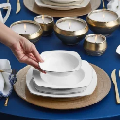 Karaca Red Carpet Collection Chiara Creme 60-teiliges Porzellangeschirr für 12 Personen