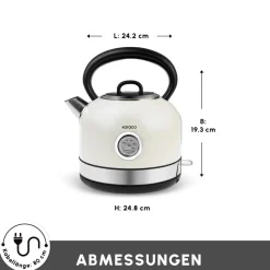 Karaca Retro 2202 Wasserkocher Creme 2200W