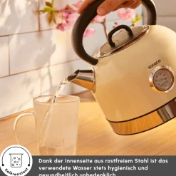 Karaca Retro 2202 Wasserkocher Creme 2200W