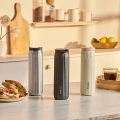 Karaca Rimo Auslaufsicherer Edelstahl-Thermos 600 ml Anthrazit