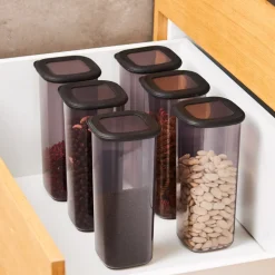 Karaca Rise 9-teiliges Vorratsbehälter-Set Anthrazit