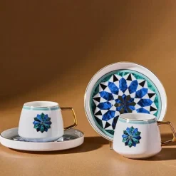 Karaca Roman 2-teiliges Kaffeetassenset für 2 Personen, 90 ml