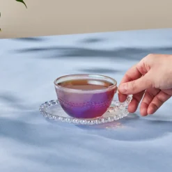 Karaca Rory Einzel Teetasse Set, 200 ml