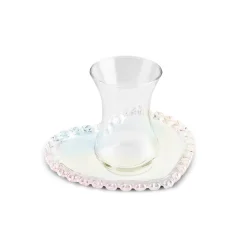Karaca Rory 12-teiliges Glas Türkisches Teeset für 6 Personen, 14 cm