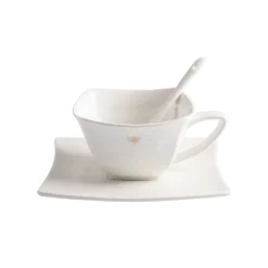 Karaca Royal Bee 32 teiliges Frühstücksset und Servierschalen Quadrat