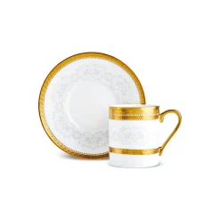Karaca Royal Bone Charlotte Kaffeetassenset für 6 Personen, 90 ml