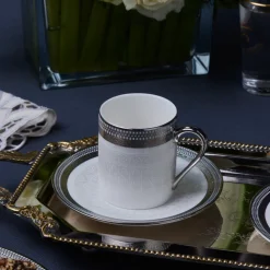 Karaca Royal Bone Kate Kaffeetassenset für 6 Personen, 90 ml