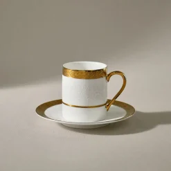 Karaca Royal Bone Victoria Kaffeetassenset für 6 Personen, 90 ml