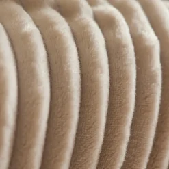 Karaca Ruby Stripe Wellsoft Doppel Decke, Ecru