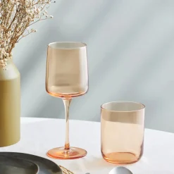 Karaca Salmon Glas Set, 3 teilig