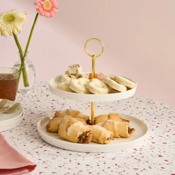 Karaca Salvare 2-stöckige Kuchenetagere, weiß