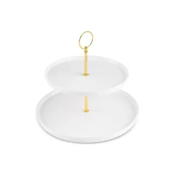 Karaca Salvare 2-stöckige Kuchenetagere, weiß