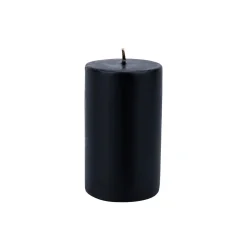 Karaca Sandy Kerze Schwarz 7x12 cm
