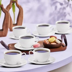 Karaca Seashell 200 ml Teetasse für 6 Personen