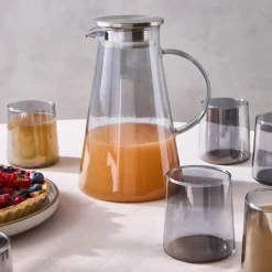 Karaca Serene 7-teiliges Gläser Set, Anthrazit