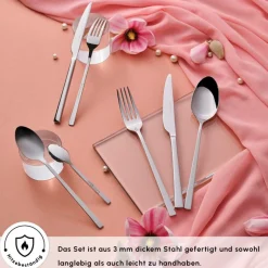 Karaca Serenity Elegance 12-Personen 84-Teiliges Besteckset