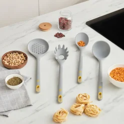 Karaca Silva Silikon Löffel, 33,5 cm, Grau