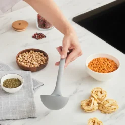 Karaca Silva Silikon Schöpflöffel, 32 cm, Grau