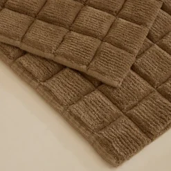 Karaca Simon Badvorleger-Set, 60 × 90 cm + 40 × 60 cm, Braun