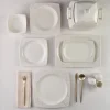 Karaca Square Bone Bridal 60-teiliges Tafelservice für 12 Personen