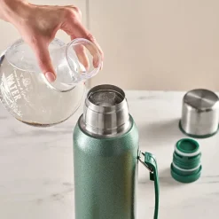 Karaca Stansteel Auslaufsicherer Edelstahl-Thermos 1,3 L Grün