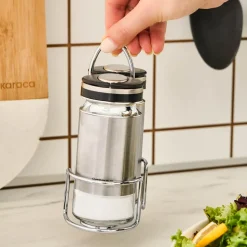 Karaca Stellum, 3 Stück Salz- und Pfefferstreuer, Inox