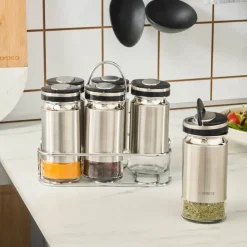 Karaca Stellum, 6-teiliges Gewürzglas-Set, Inox