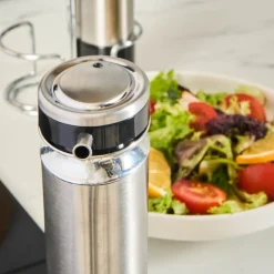 Karaca Stellum, 3-teiliges Öl- und Essigflaschen-Set, Inox